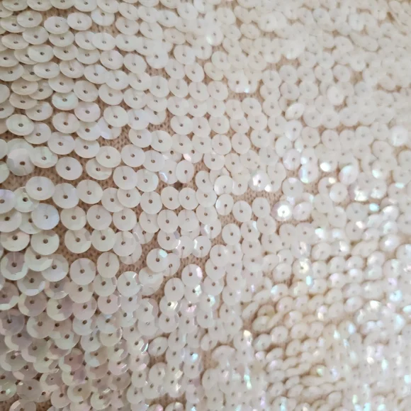 Vintage Short Sleeve Wool Beaded Sequin Top - Picture 6 of 8